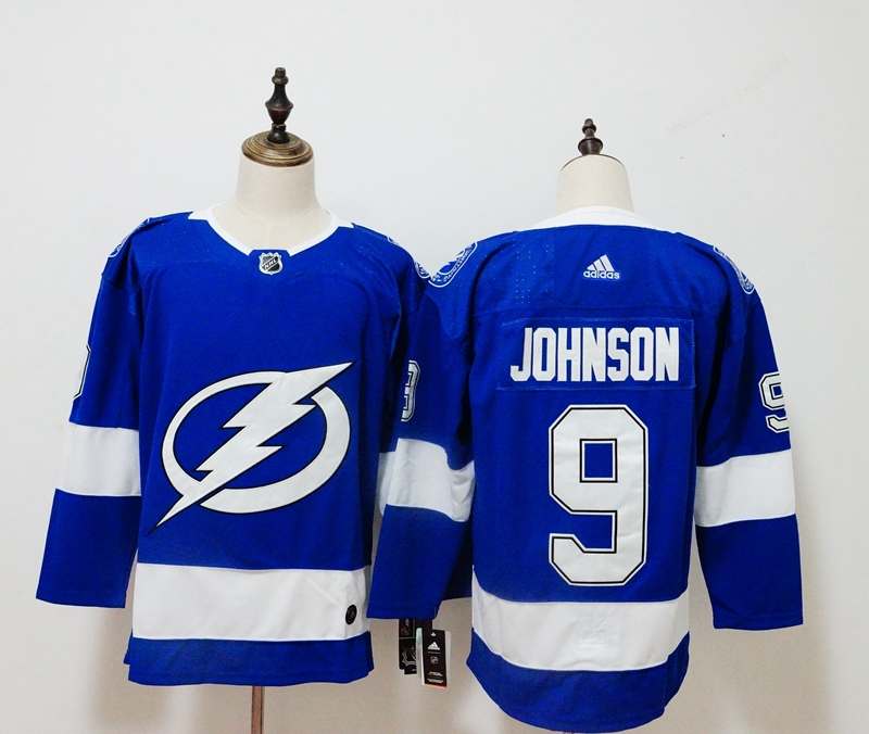 Tampa Bay Lightning Blue #9 JOHNSON NHL Jersey