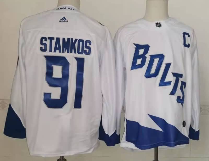 Tampa Bay Lightning White #91 STAMKOS NHL Jersey 02