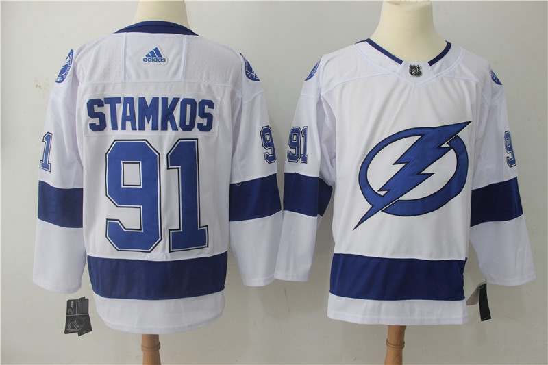 Tampa Bay Lightning White #91 STAMKOS NHL Jersey