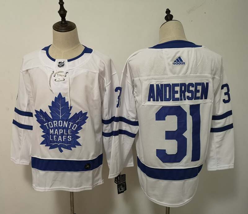Toronto Maple Leafs White #31 ANDERSEN NHL Jersey