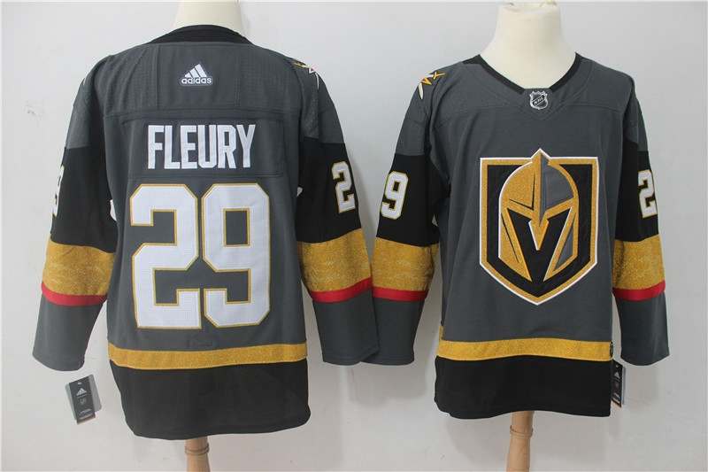 Vegas Golden Knights Grey #29 FLEURY NHL Jersey