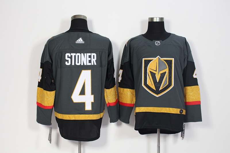Vegas Golden Knights Grey #4 STONER NHL Jersey