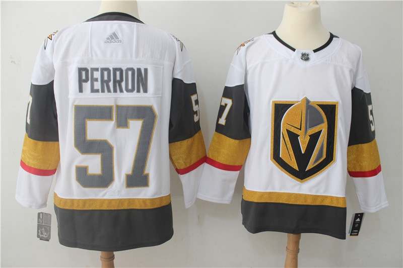 Vegas Golden Knights White #57 PERRON NHL Jersey