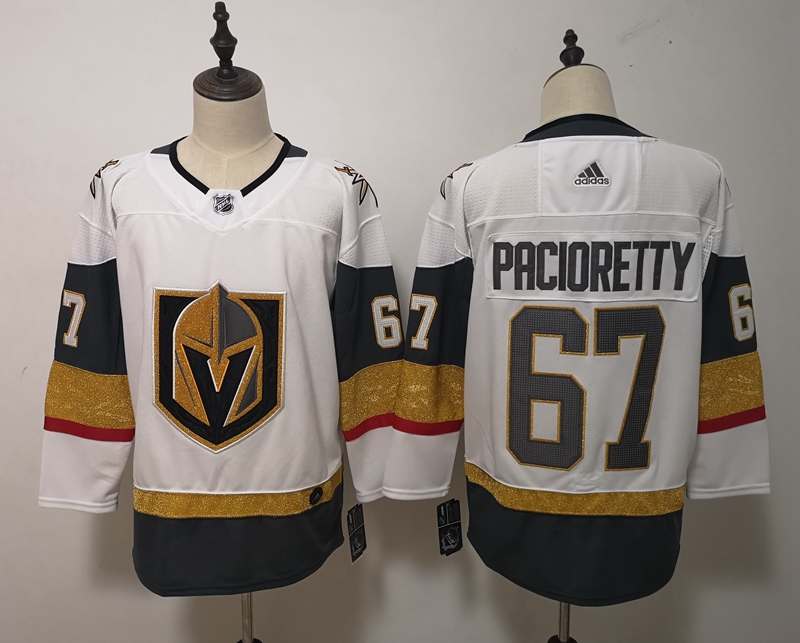 Vegas Golden Knights White #67 PACIORETTY NHL Jersey