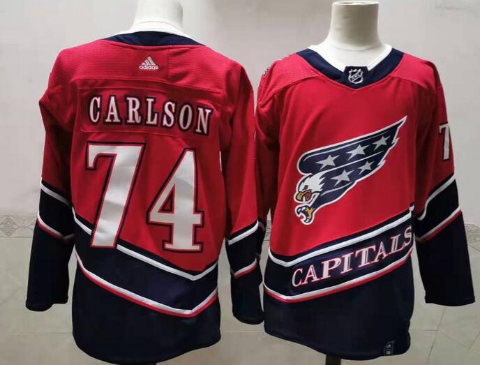 Washington Capitals Red #74 CARLSON Classics NHL Jersey