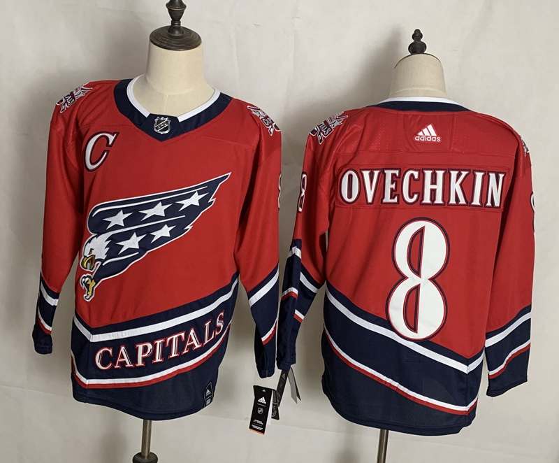 Washington Capitals Red #8 OVECHKIN Classics NHL Jersey