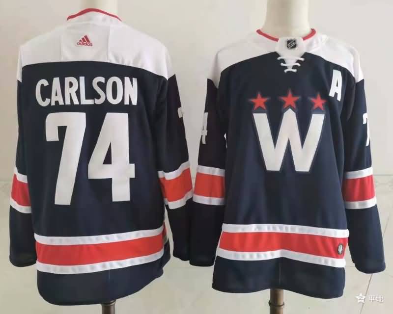 Washington Capitals Dark Blue #74 CARLSON NHL Jersey
