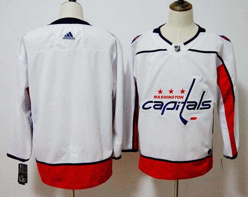 Washington Capitals White NHL Jersey Custom