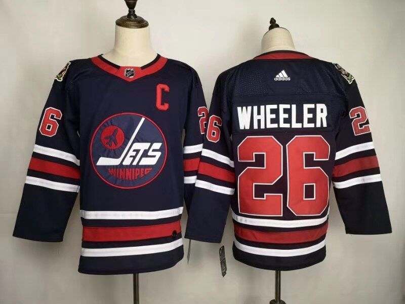 Winnipeg Jets Dark Blue #26 WHEELER Classics NHL Jersey