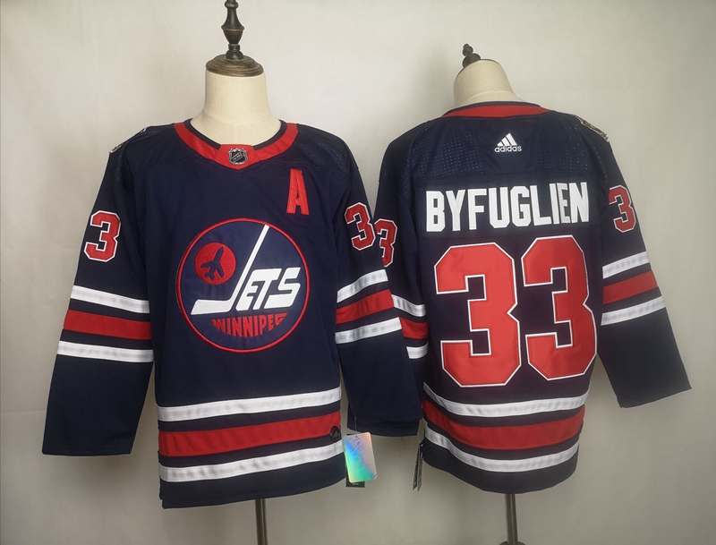 Winnipeg Jets Dark Blue #33 BYFUGLIEN Classics NHL Jersey