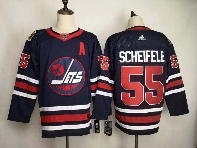 Winnipeg Jets Dark Blue #55 SCHEIFELE Classics NHL Jersey