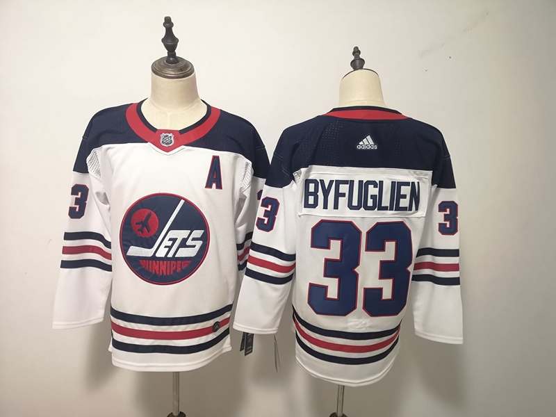 Winnipeg Jets White #33 BYFUGLIEN NHL Jersey 02