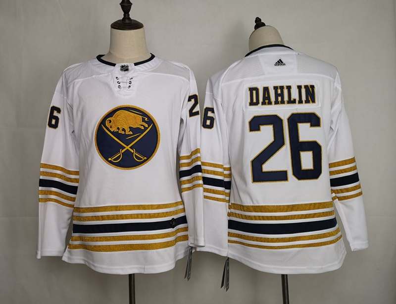 Buffalo Sabres #26 DAHLIN White Women NHL Jersey