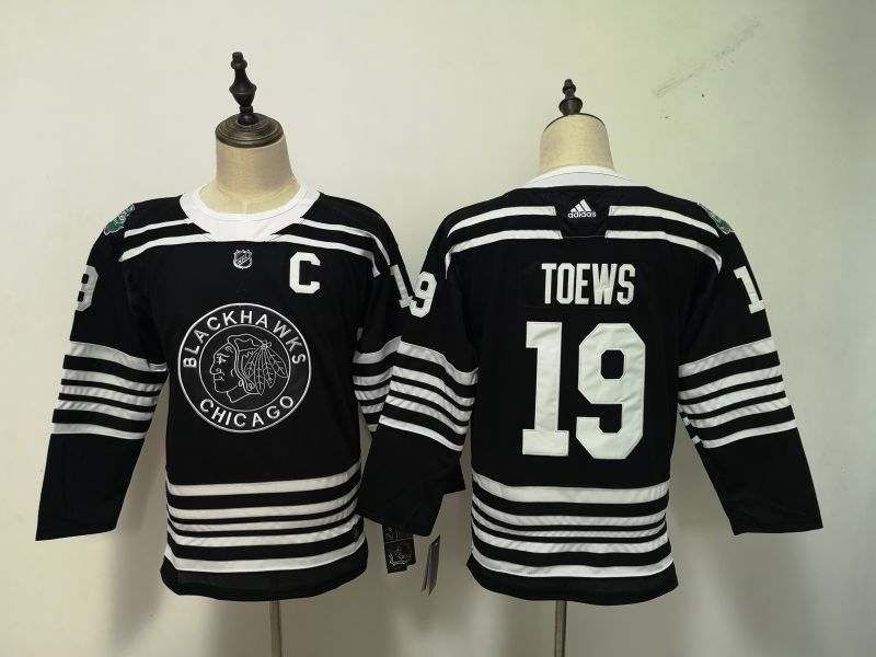 Chicago Blackhawks #19 TOEWS Black Women NHL Jersey