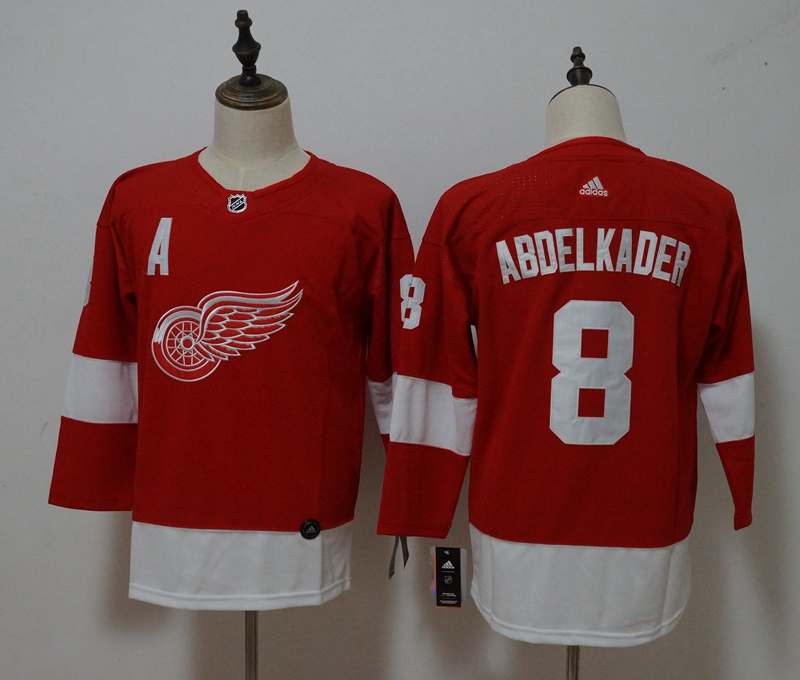 Detroit Red Wings #8 ABDELKADER Red Women NHL Jersey