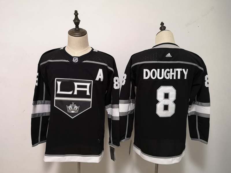 Los Angeles Kings #8 DOUGHTY Black Women NHL Jersey