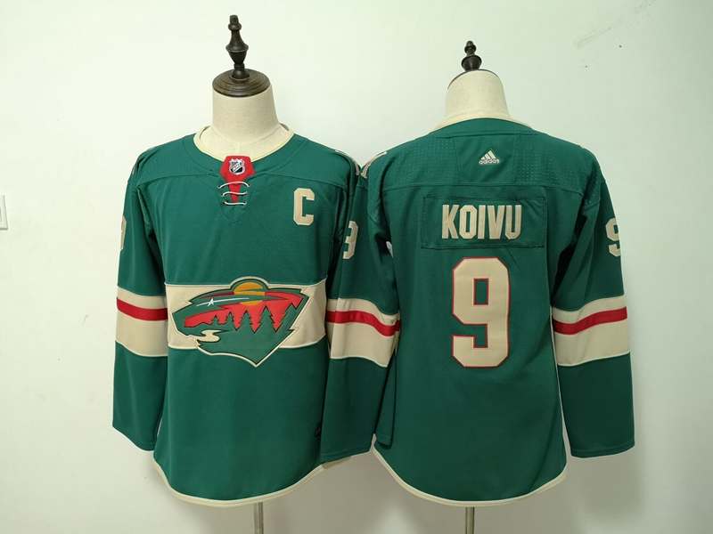 Minnesota Wild #9 KOIVU Green Women NHL Jersey