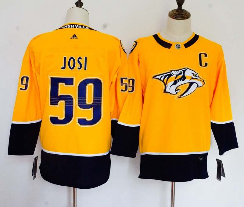 Nashville Predators #59 JOSI Yellow Women NHL Jersey