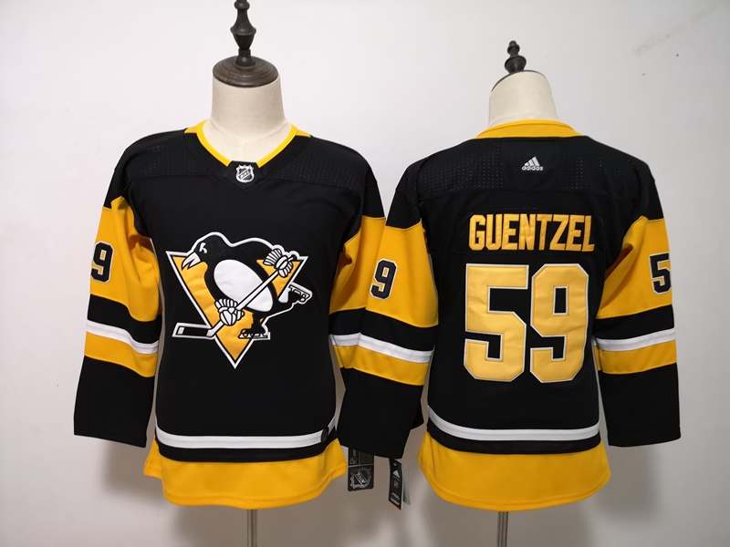 Pittsburgh Penguins #59 GUENTZEL Black Women NHL Jersey
