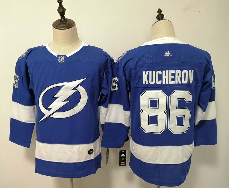Tampa Bay Lightning #86 KUCHEROV Blue Women NHL Jersey