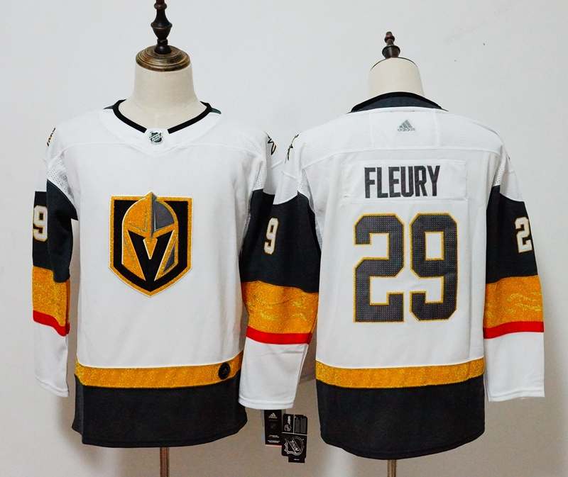 Vegas Golden Knights #29 FLEURY White Women NHL Jersey