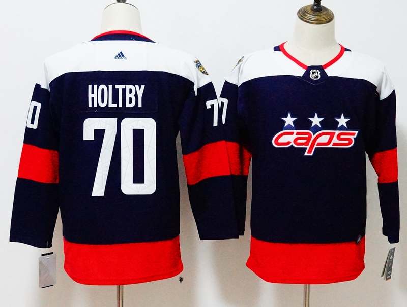 Washington Capitals #70 HOLTBY Blue Women NHL Jersey