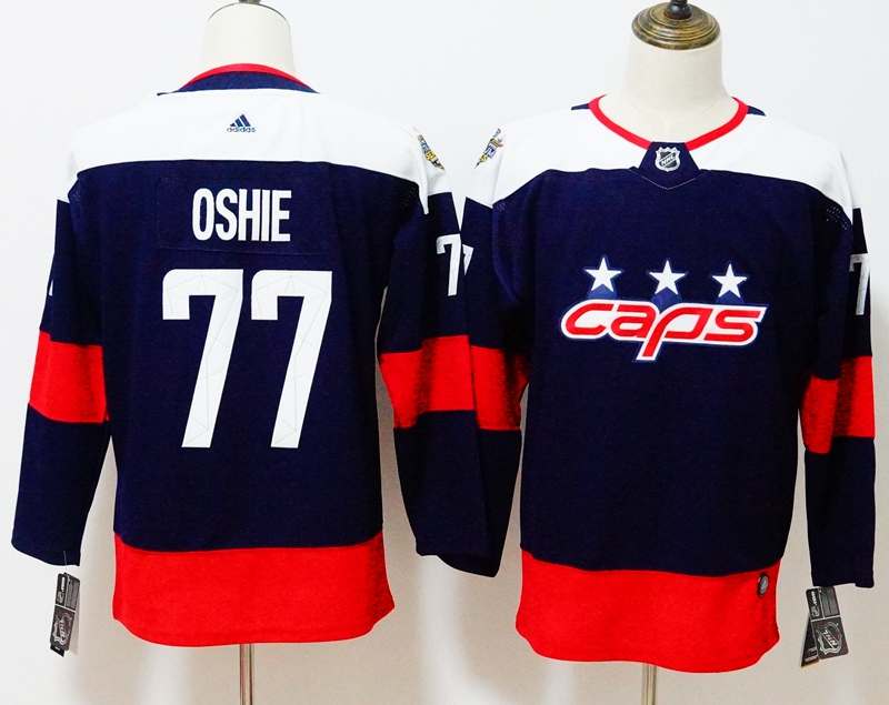 Washington Capitals #77 OSHIE Blue Women NHL Jersey