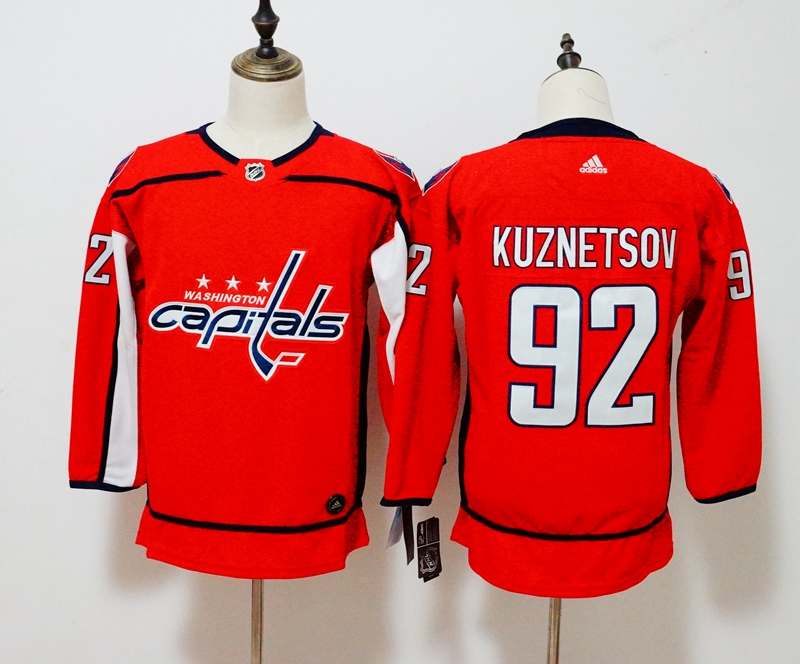 Washington Capitals #92 KUZNETSOV Red Women NHL Jersey