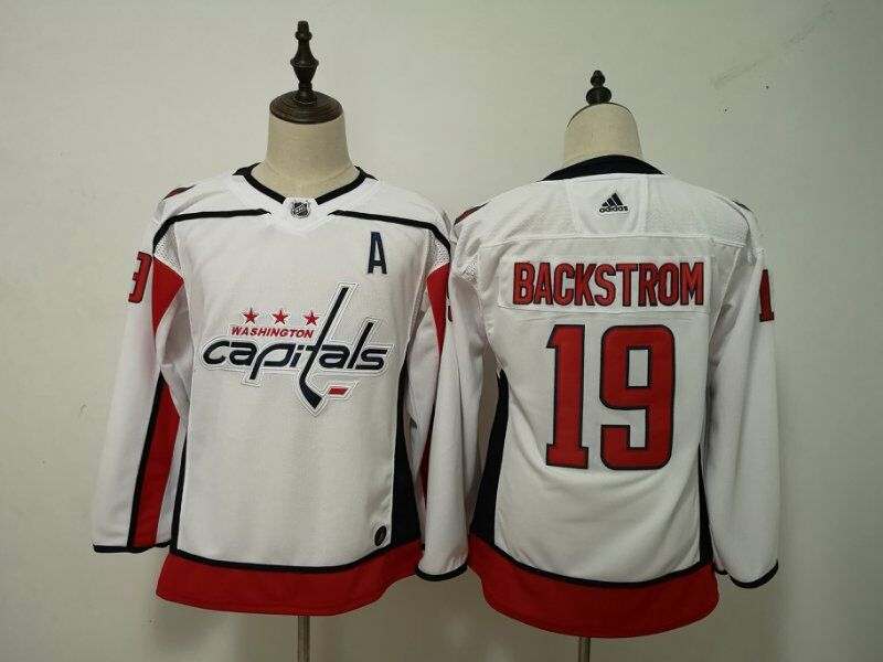 Washington Capitals #19 BACKSTROM White Women NHL Jersey