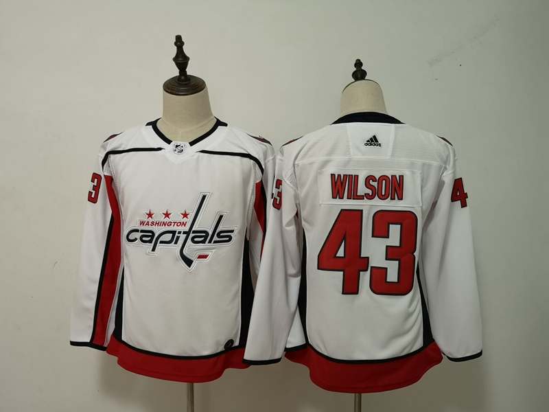 Washington Capitals #43 WILSON White Women NHL Jersey