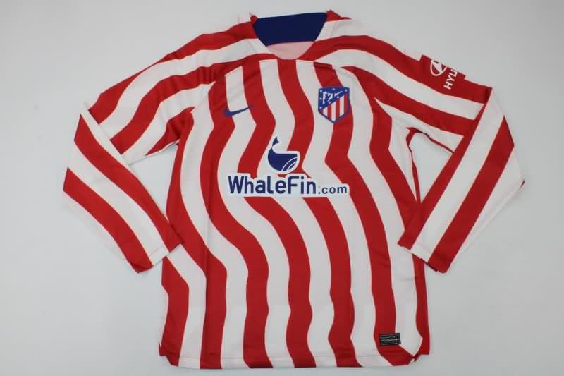 AAA Quality Atletico Madrid 22/23 Home Long Slevee Soccer Jersey
