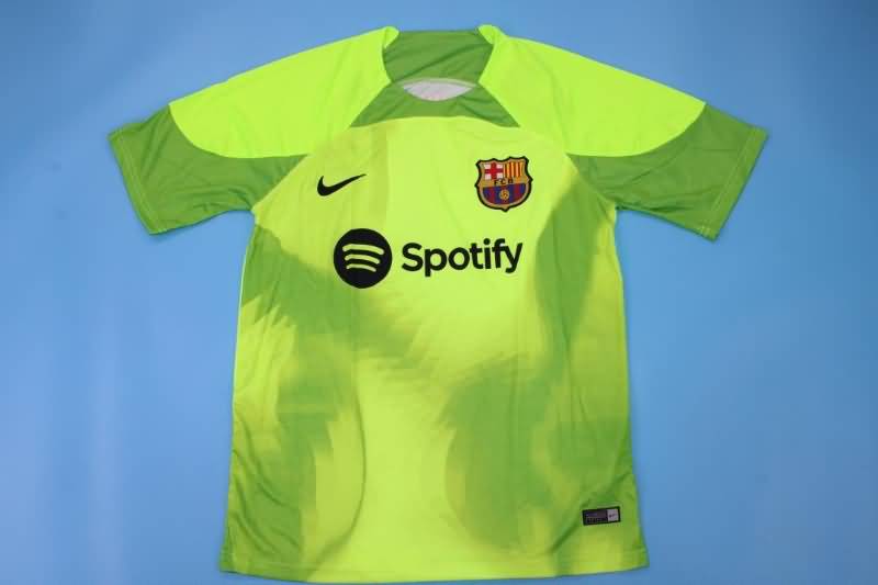 AAA Quality Barcelona 22/23 Goalkeeper Green Soccer Jersey