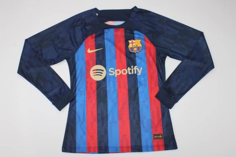 AAA Quality Barcelona 22/23 Home Long Slevee Soccer Jersey (Player)