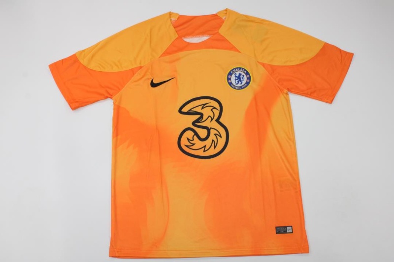 AAA Quality Chelsea 22/23 Goalkeeper Orange Soccer Jersey