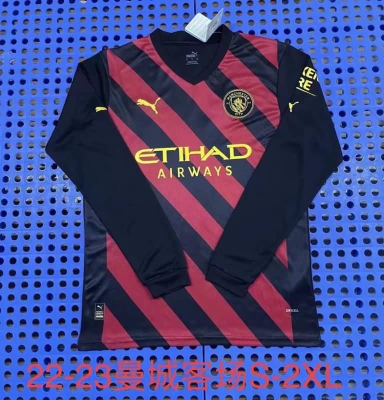 AAA Quality Manchester City 22/23 Away Long Slevee Soccer Jersey