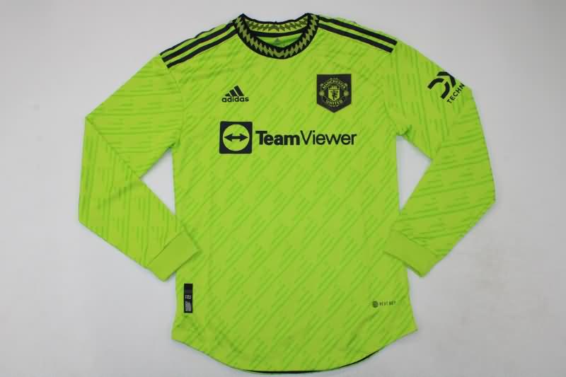 AAA Quality Manchester United 22/23 Third Long Slevee Soccer Jersey (Player)