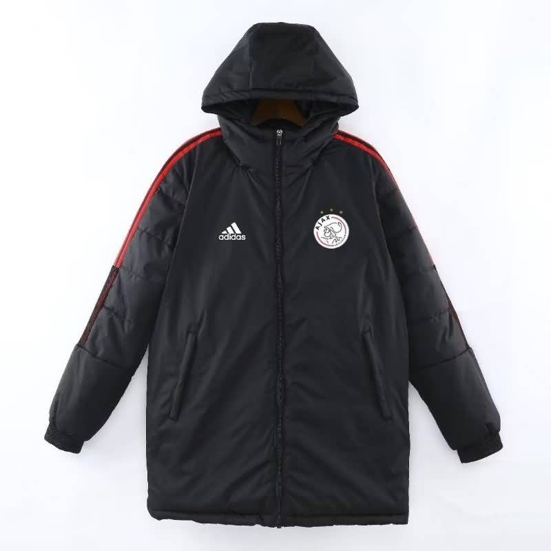 AAA Quality Ajax 22/23 Black Soccer Cotton Coat