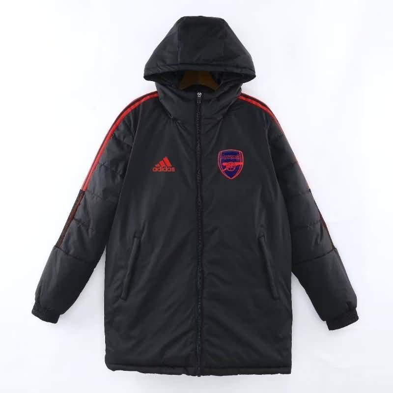 AAA Quality Arsenal 22/23 Black Soccer Cotton Coat