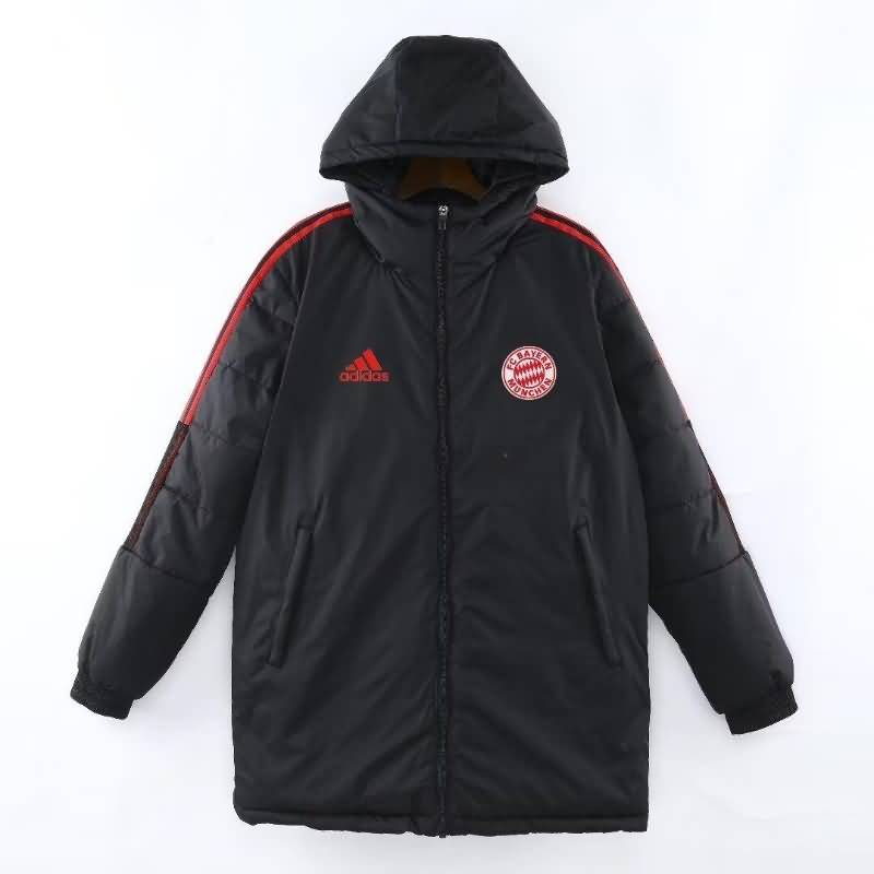 AAA Quality Bayern Munich 22/23 Black Soccer Cotton Coat 02