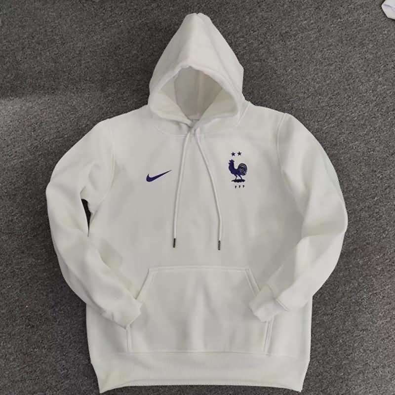 AAA Quality France 2022 White Soccer Hoodie 02