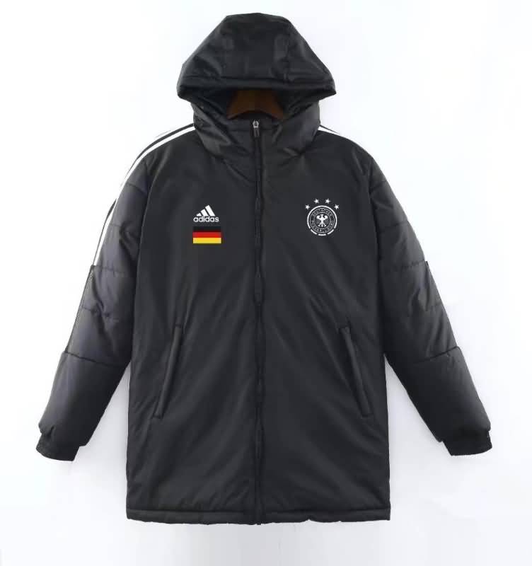 AAA Quality Germany 2022 Black Soccer Cotton Coat