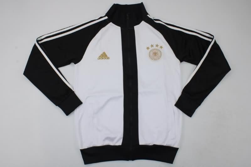 AAA Quality Germany 2022 White Soccer Jacket 02