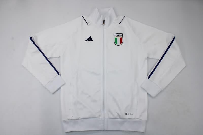 AAA Quality Italy 2023 White Soccer Jacket