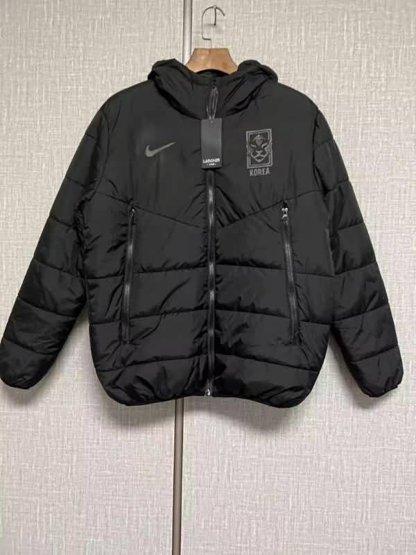 AAA Quality Korea 2022 Black Soccer Cotton Coat