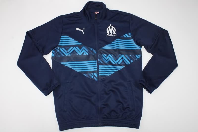 AAA Quality Marseilles 22/23 Dark Blue Soccer Jacket 02