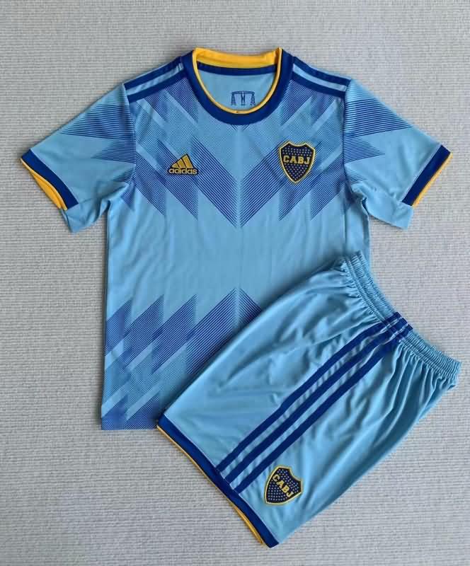 Kids Boca Juniors 2023 Third Soccer Jersey And Shorts