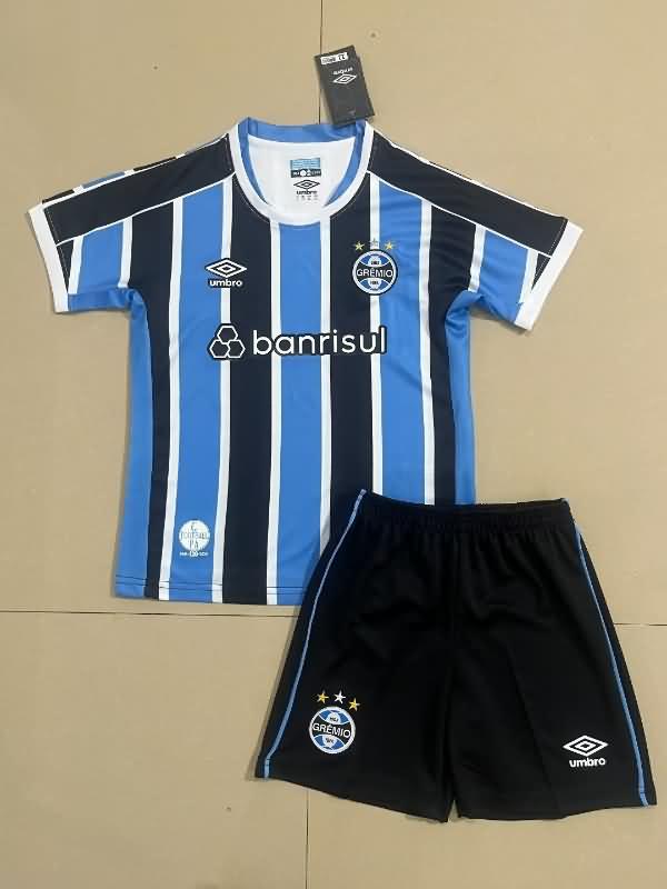 Kids Gremio 2023 Home Soccer Jersey And Shorts