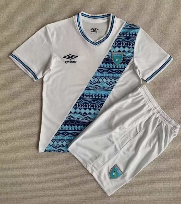 Kids Guatemala 2023 Home Soccer Jersey And Shorts