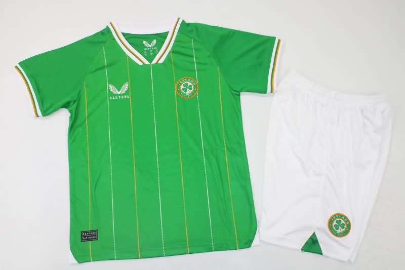 Kids Ireland 2023 Home Soccer Jersey And Shorts