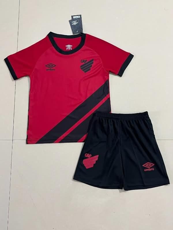 Kids Club Athletico Paranaense 2023 Home Soccer Jersey And Shorts